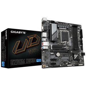 DTB255 Bo mạch chủ GIGABYTE B760M DS3H LGA1700 DDR5*4 hỗ trợ NVME